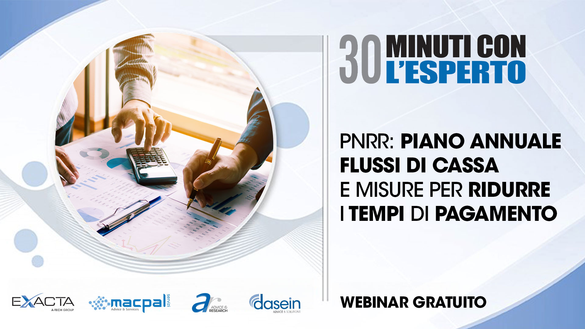 F2. PNRR: Piano annuale flussi di cassa e misure per ridurre i tempi di pagamento